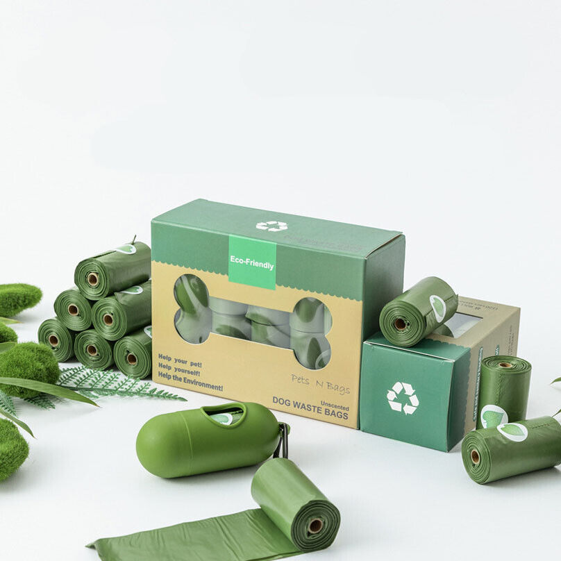 Biodegradable Dog Poo Bags – Lavender Scent + Dispenser