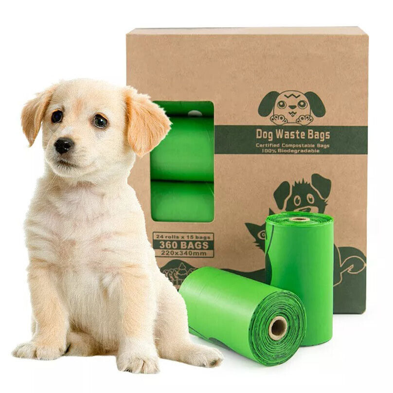 Biodegradable Dog Poo Bags – Lavender Scent + Dispenser