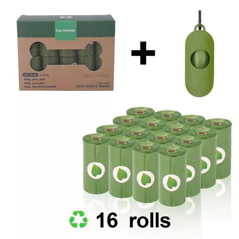 Biodegradable Dog Poo Bags – Lavender Scent + Dispenser
