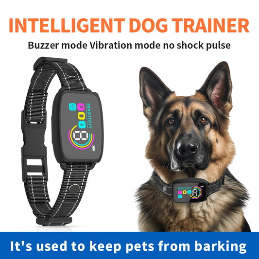 Smart Anti-Bark Dog Collar – AI Detection & Waterproof