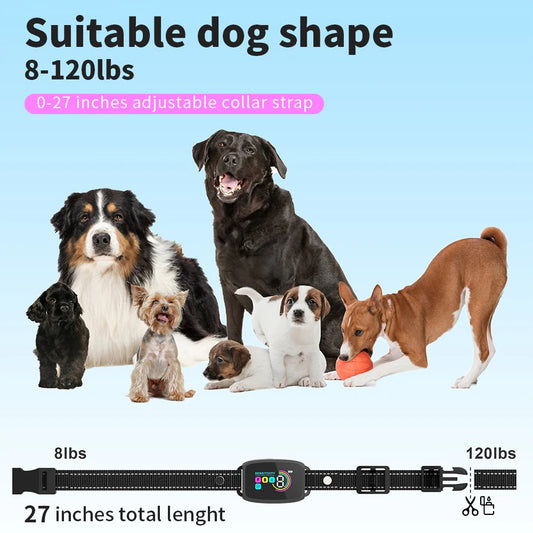 Smart Anti-Bark Dog Collar – AI Detection & Waterproof