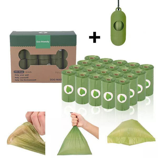 Biodegradable Dog Poo Bags – Lavender Scent + Dispenser